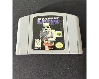 Nintendo Star Wars Shadows of the Empire N64 Grey Good Authentic NUS-006 USA