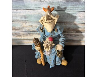 Paolo P. Chiari Wizard Gnome Figurine Large Fantasy Statue Good Whimsical Resin