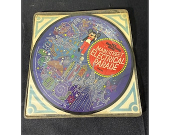 Disney Main Street Electrical Parade Vinyl 7" Picture Disc Record 1977 WE-4