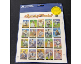 USPS Legends of Baseball Stamps Sheet 20ct New 2000 Classic Collection
