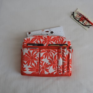 Organizer in tela, inserto per borsa tote, pochette con tasche, contenitore per cancelleria da viaggio, custodia per tablet