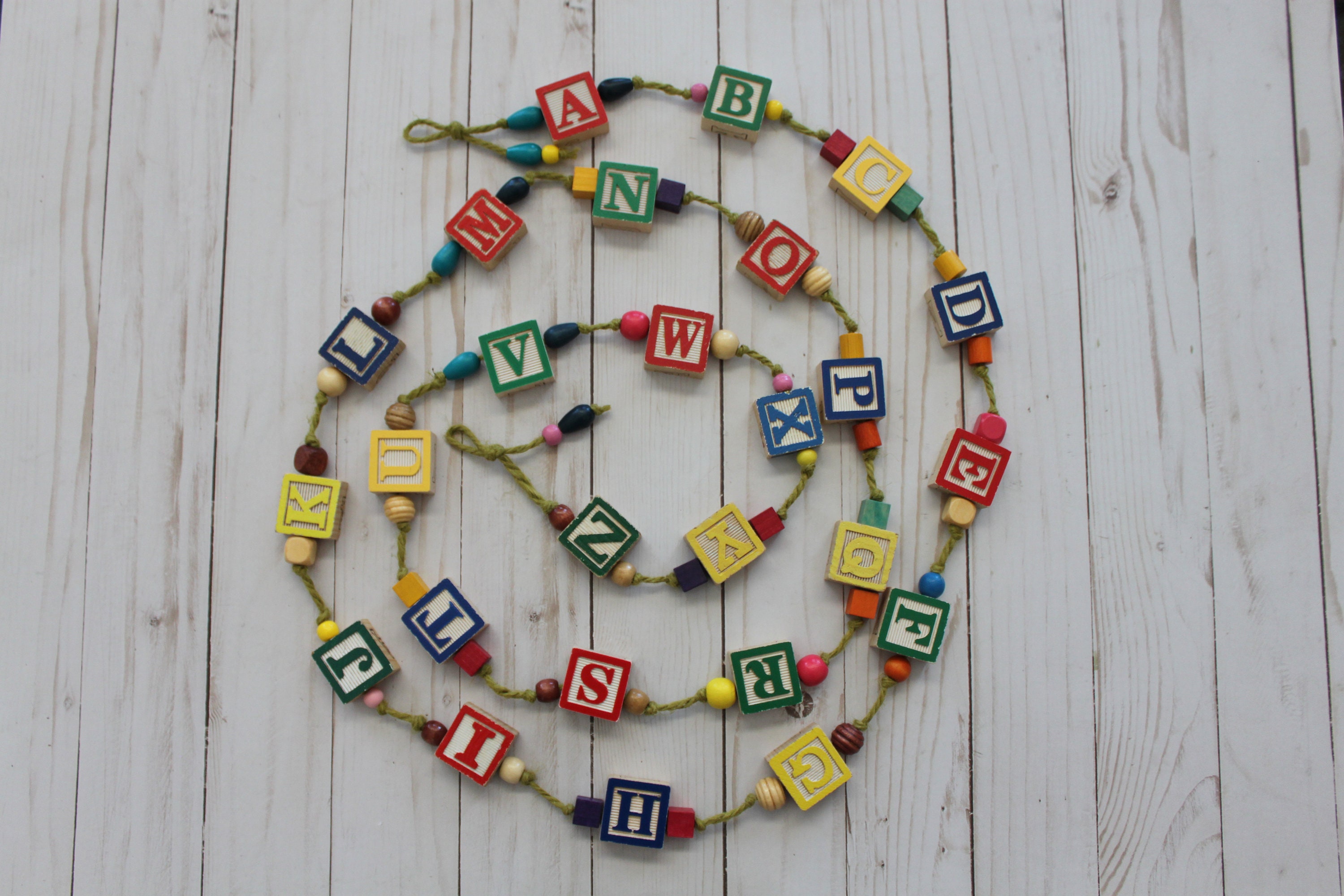 Short Nursery Alphabet Garland Etsy