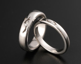 Anillos Claddagh vintage de oro de 18 quilates, alianza de promesa celta