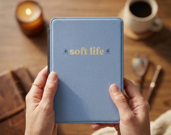 Custodia morbida per Kindle, colore azzurro pastello, cover per e-reader, custodia minimalista per Kindle Paperwhite, regalo carino per amanti dei libri, custodia morbida per Kindle da ragazza
