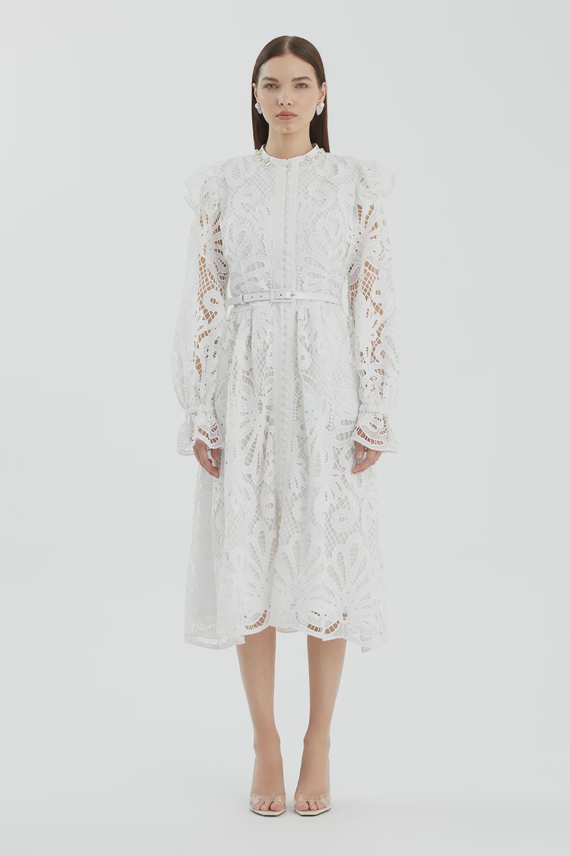 White Long Sleeve Dress Bridal Shower - Etsy White Long Sleeve Dress Bridal Shower - Etsy
