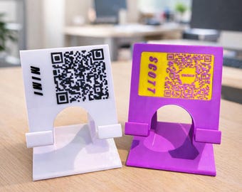 Custom QR Code Phone Stand | Venmo Zelle Business Sign Holder