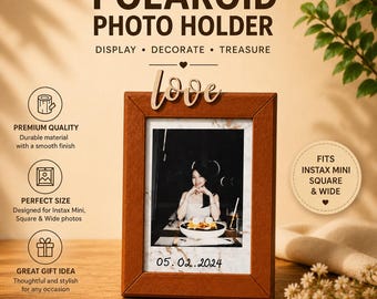 Personalized Polaroid Frame | Custom Name Instax Photo Decor