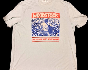 100% Cotton Woodstock Sz XXL Men T-Shirt – Light Blue, Lucky brand