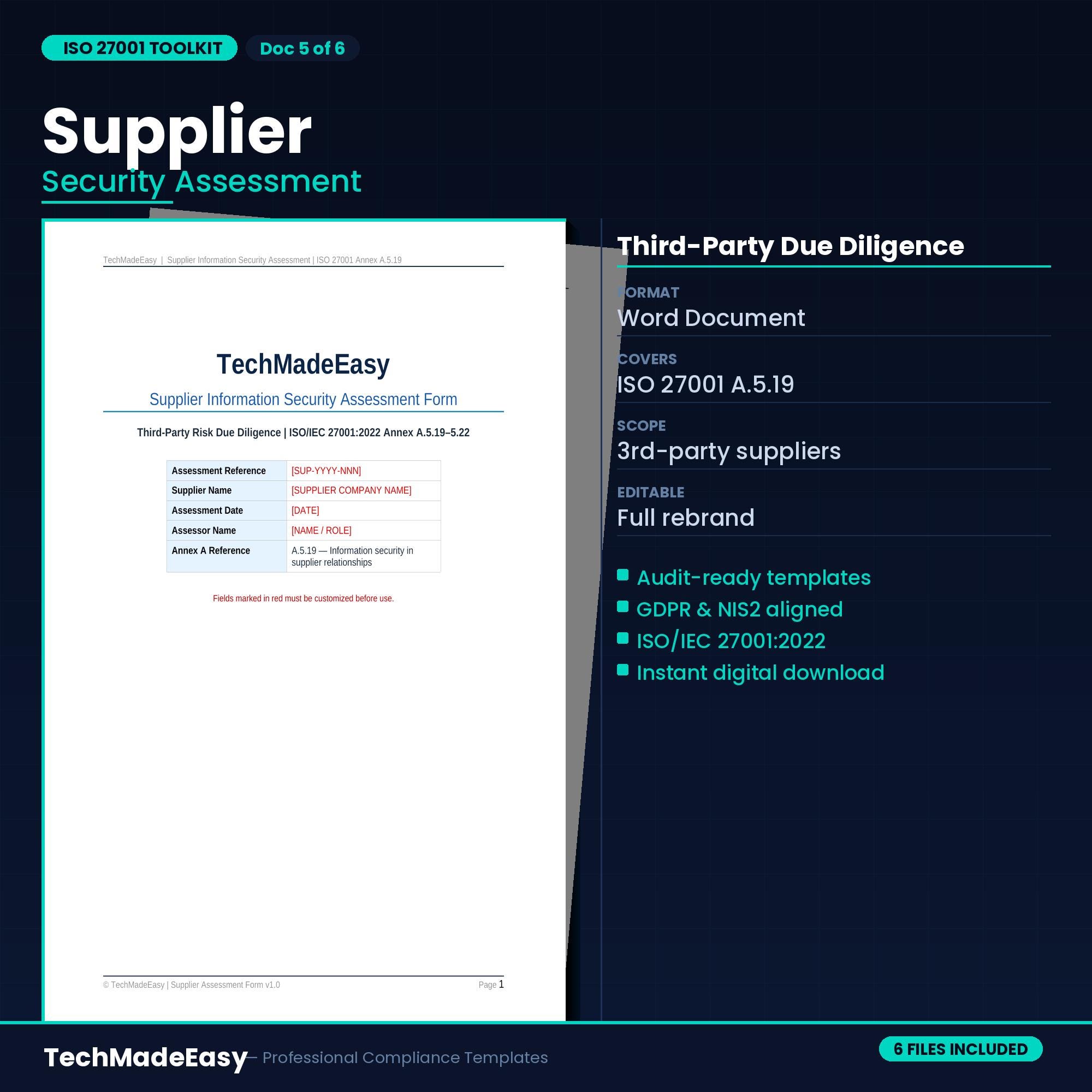 Isms Risk Register Buy ISO 27001 Templates Kit | ISMS Policy, Risk Register, Soa (digital ...