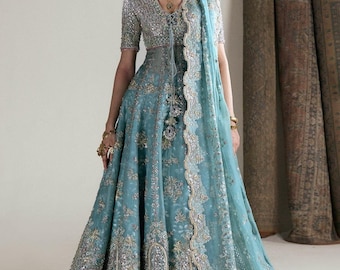 Suffuse Luxury Organza Hand Embroided Unstiched 3 Piece-Anaira