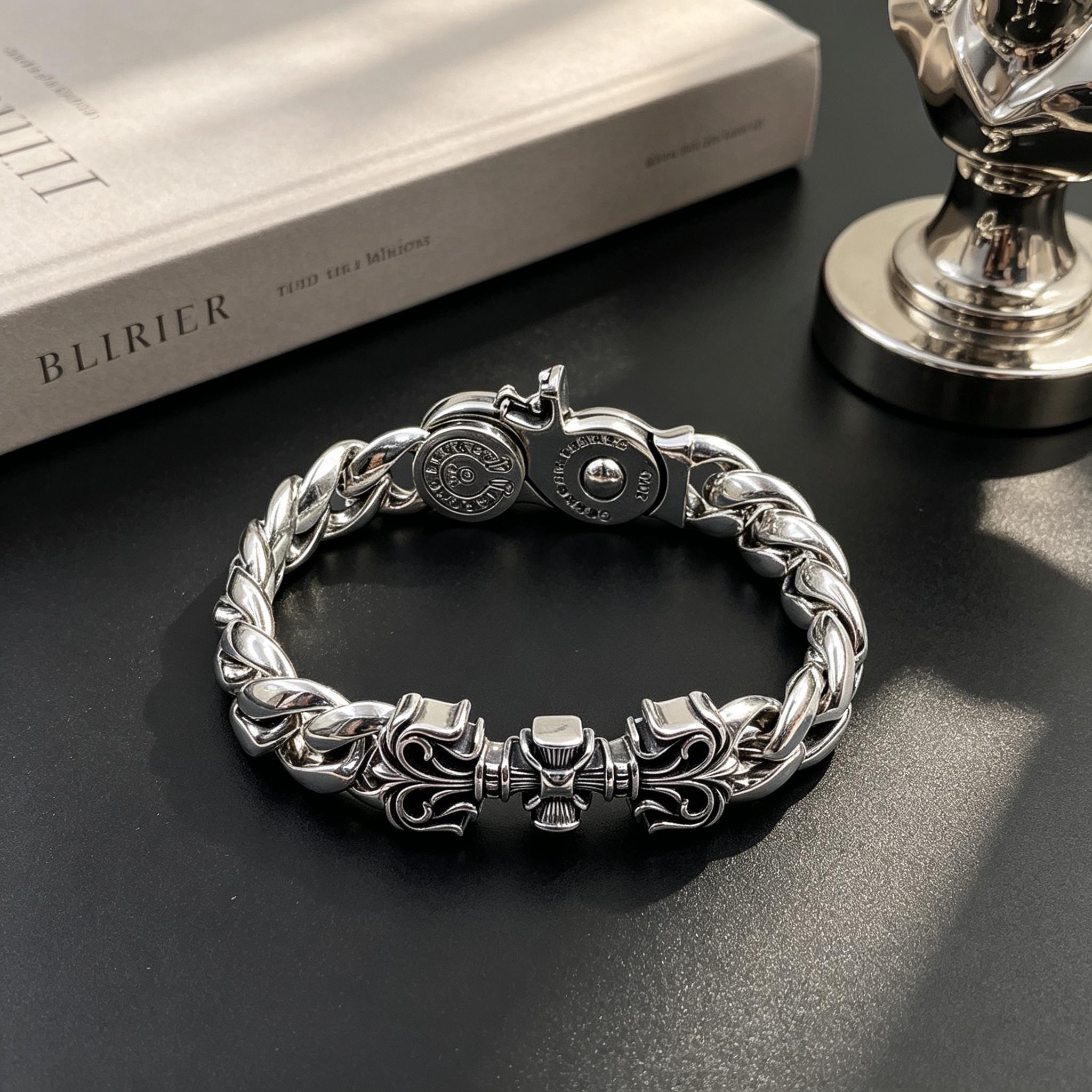 Vintage Thai Silver Bracelet - Etsy