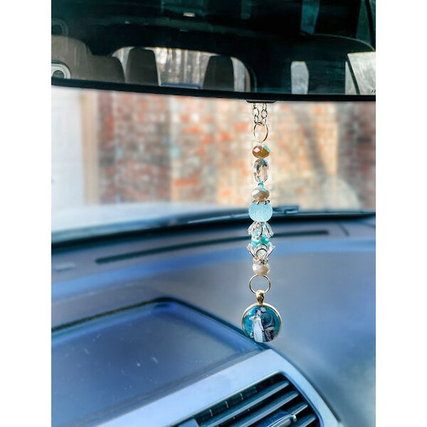 Personalized Car Rear View Mirror Decor Etsy