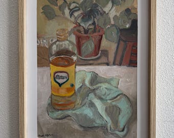 Pintura al óleo sobre cartón