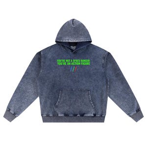 Buzz Lightjahre | Schnee Waschen Übergroßer Hoodie Bild 3