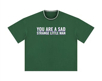 Unisex Boxy Geripptes T-Shirt