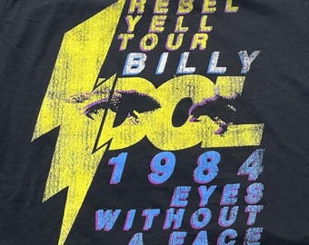 Camiseta corta grande de segunda mano de Billy Idol