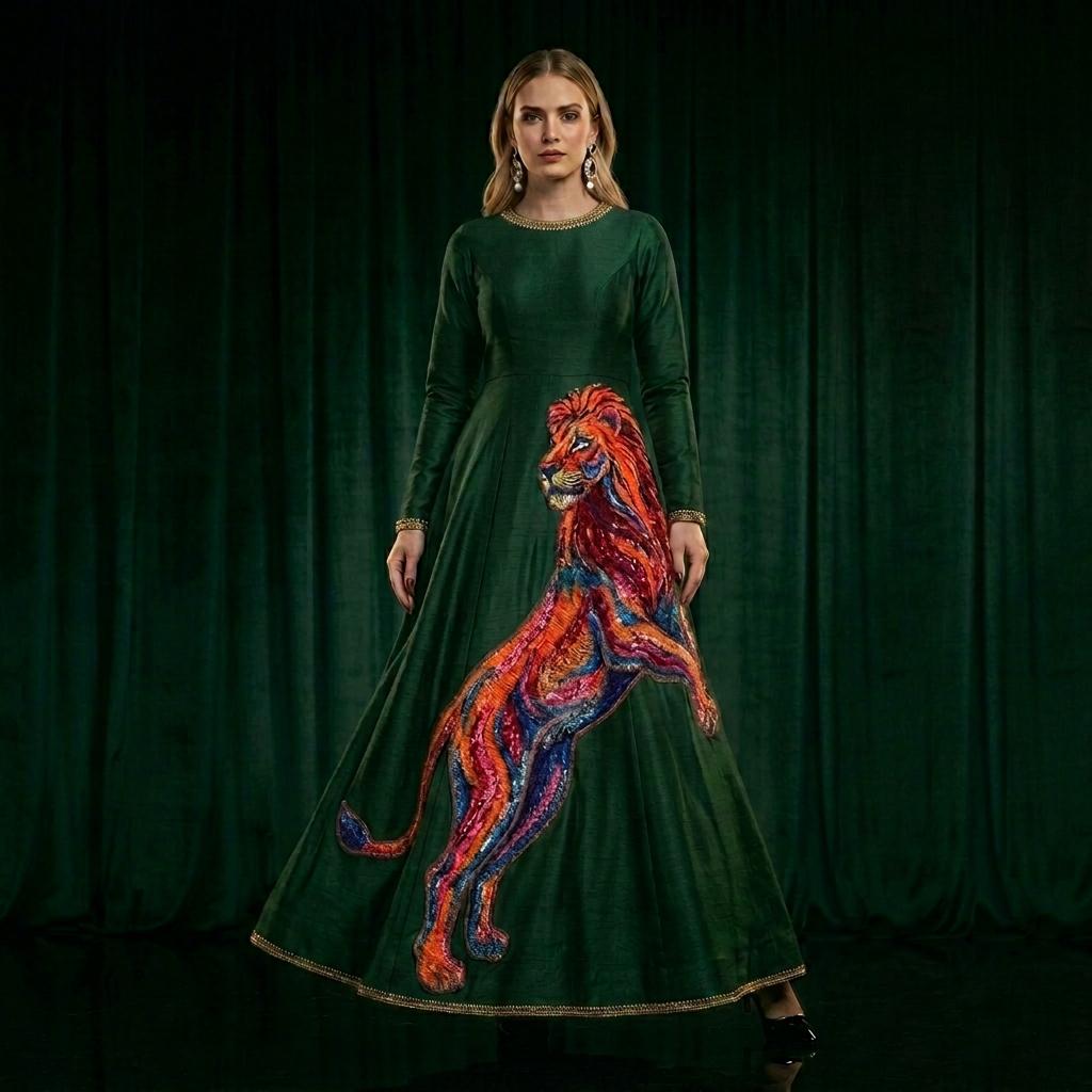 sachin and babi light blue dress Tina Holly Couture Designer TA803 Emerald Green Long Sleeve Formal Dre