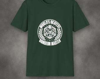 T-Shirt „Der mittelmäßigste Dungeon Master der Welt“ | Lustiges Tabletop-Rollenspiel-Shirt | Geschenk für nerdige Gamer | Shirt für Spieleabende