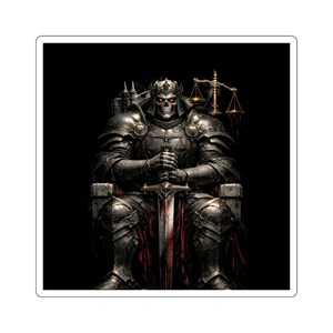Dark Fantasy The Executioner Sticker | Gothic Decal | DnD Laptop | Medieval Art | Dark Aesthetic | Dark Version