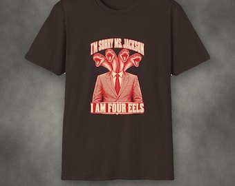Tut mir leid, Ms. Jackson, ich bin ein Vier-Aal-Shirt | Lustiges Grafik-T-Shirt | Vintage-Siebdruck-Stil | Originelles Geschenk