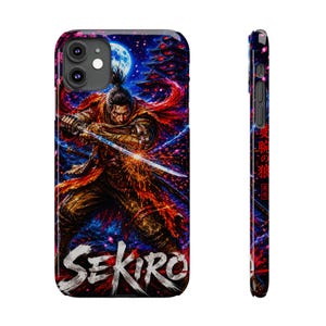 Sekiro Phone Case | Dark Fantasy Samurai Case | Wolf the One-Armed Shinobi | Sekiro Shadows Die Twice