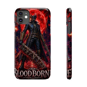 Bloodborne Phone Case | Dark Fantasy Soulsborne Case | The Hunter of Yharnam | Bloodborne Gamer Gift