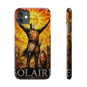 Dark Souls Solaire Phone Case | Dark Fantasy Soulsborne Case | Solaire of Astora | Dark Souls Gift