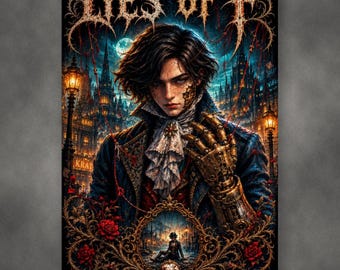 Lies of P Pinocchio Poster | Death Metal Gothic Soulslike Wandkunst | Krat Puppet Pinocchio Lies of P
