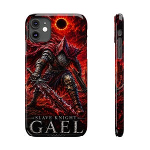 Dark Souls Slave Knight Gael Phone Case | Dark Fantasy Soulsborne Case | Gael | Dark Souls Gift