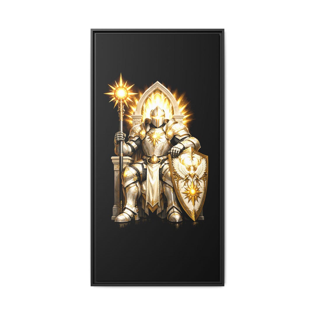 Dark Fantasy the Knight Canvas Print | Gothic Wall Art | Dnd Decor ...