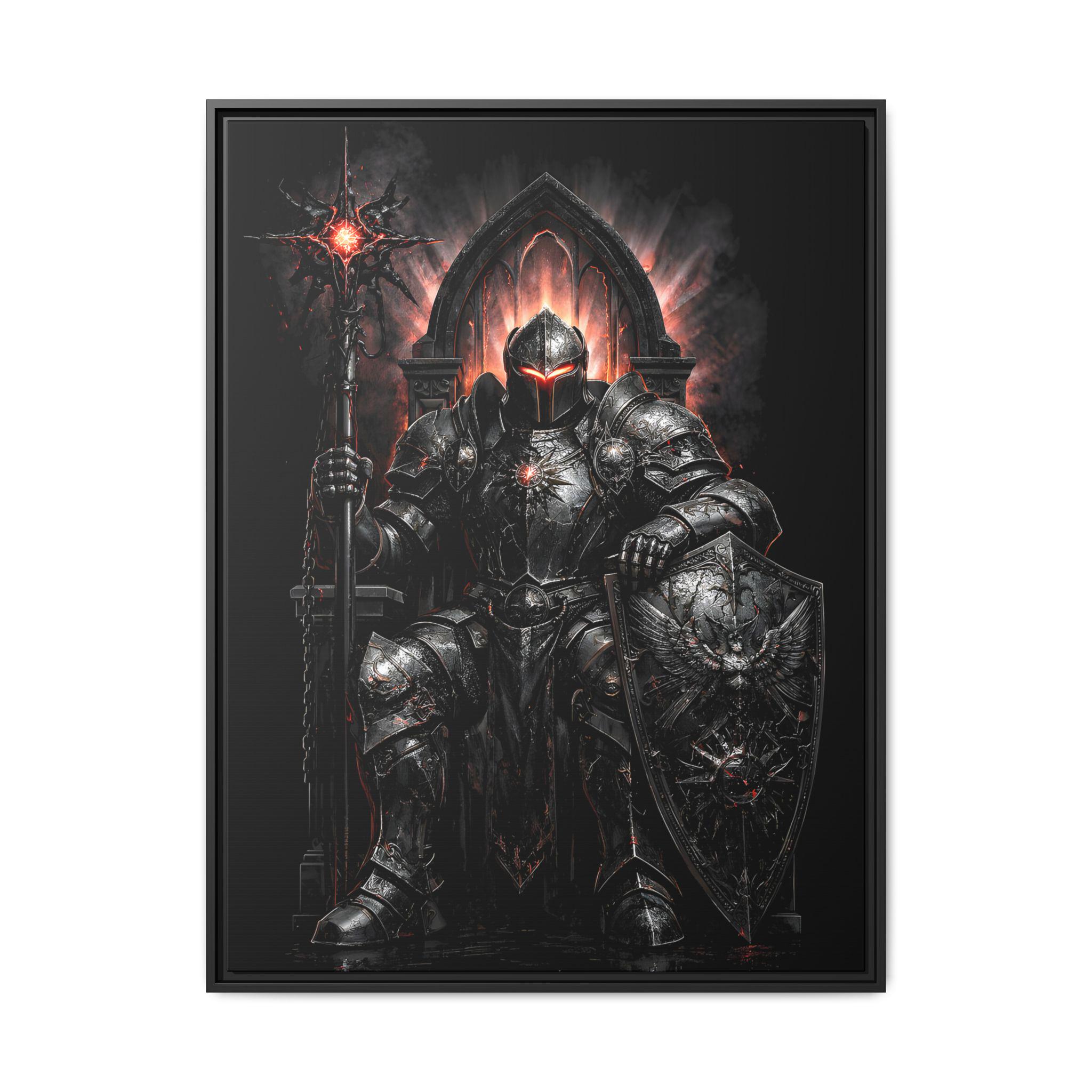 Dark Fantasy the Knight Canvas Print | Gothic Wall Art | Dnd Decor ...
