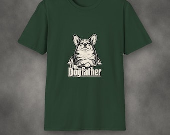 Das Hundevater-Shirt | Lustiges Grafik-T-Shirt | Vintage-Siebdruck-Stil | Originelles Geschenk