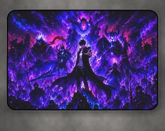 Solo Leveling Sung Jinwoo Schreibtischunterlage | Death Metal Anime Manhwa Schreibtischunterlage | Arise Shadow Monarch Sung Jinwoo Solo Leveling