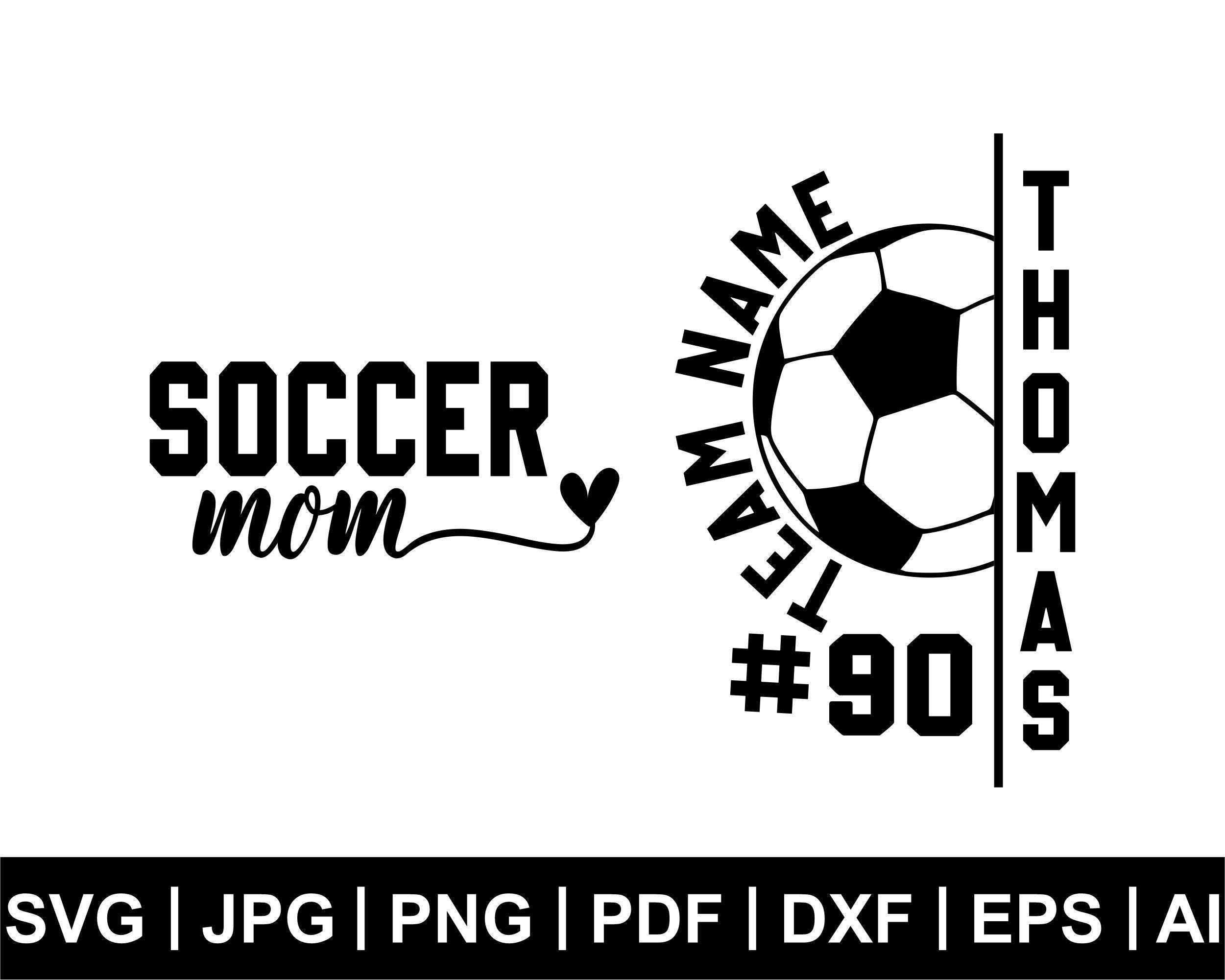 Custom Name and Number Soccer Svg, Soccer Team Svg, Personalized Soccer ...
