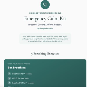 El kit de calma de emergencia