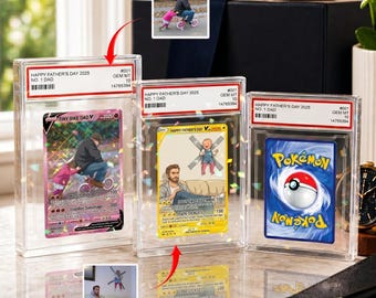 Personalized Pokedad Card, Fathers Day Gift for Dad, Anime Gift for Husband, Gamer Dad Gift from Kid, Fathers Day Pokedad Card, Pokedad Card