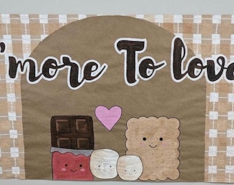 Smores Baby Shower Banner | Hand Painted Kraft Paper Boho Campfire Theme Sign