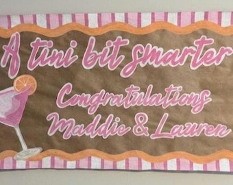 Personalized Graduation Gift, High School Senior, Class of 2026 Party Sign