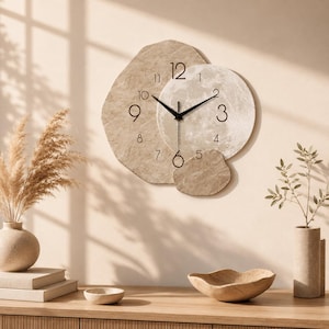 Maanontwerp stil kwarts decor, moderne beige steenlook voor woonkamer slaapkamer