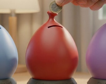 Alcancía con forma de globo