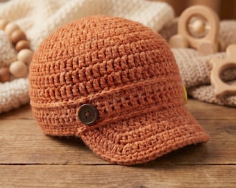 Gorro de ganchillo clásico para bebé, gorro texturizado para bebés, ideal para principiantes (descarga en PDF)