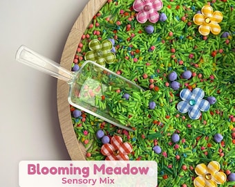 Floral Sensory Bin Filler, Blooming Meadow Spring Sensory Mix, Flower Sensory Play, Montessori Sensory Bin, Fine Motor Activity, Kids Gift