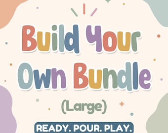 Build Your Own Sensory Bin Bundle,  Custom Sensory Play Kit, Montessori Preschool Toddler Activity, Rice & Pasta, Open-Ended Play