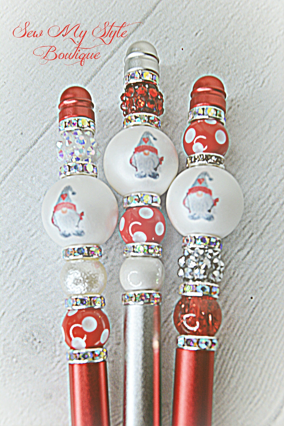 Beaded Pen/gnome W/bow and Arrow/gnome Pen/gift Pen/novelty Pen