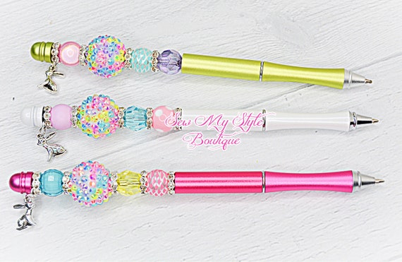 Stylo perlé/breloque LAPIN DE PÂQUES Stylo Bling/Stylo pour