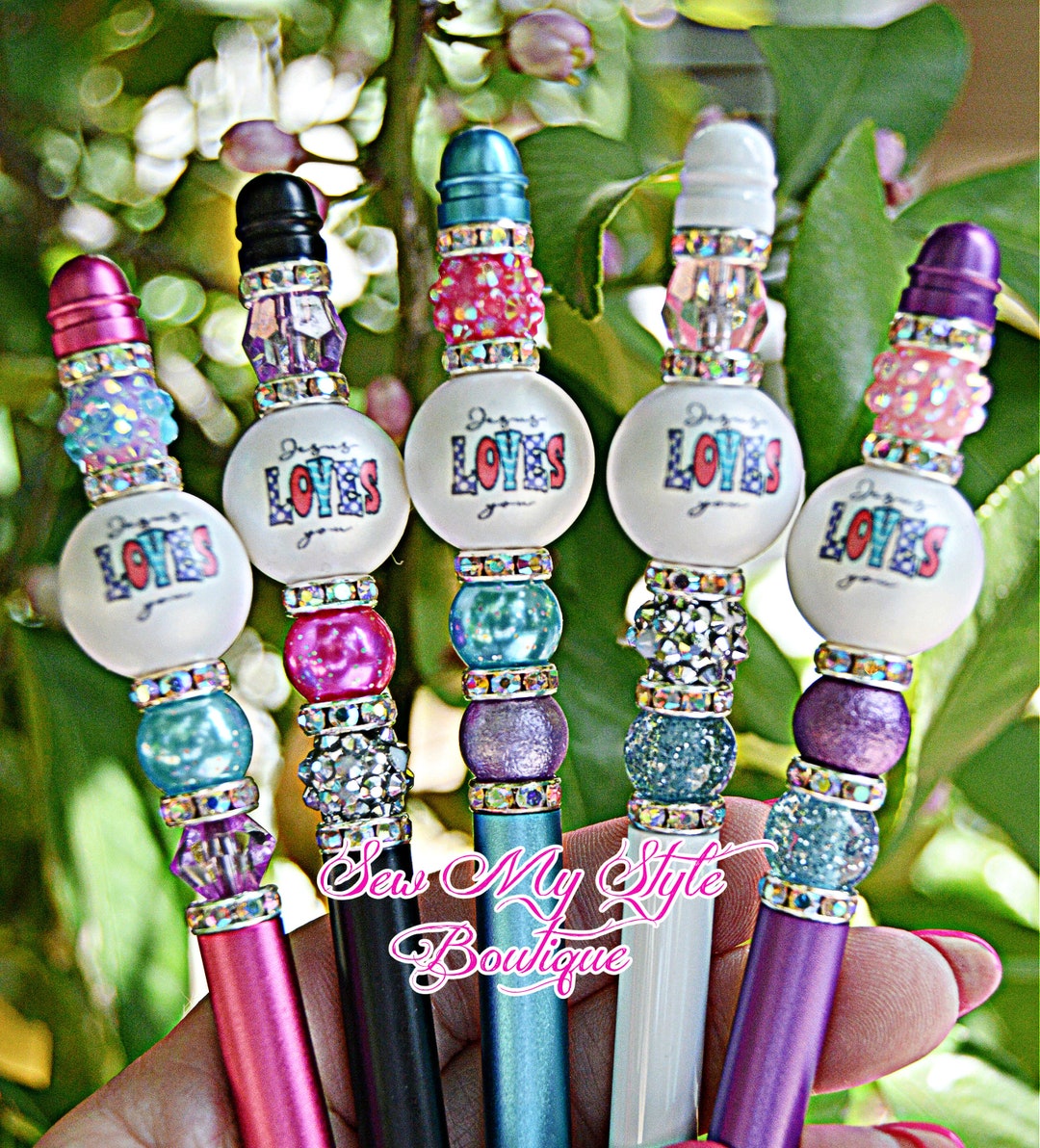 Beaded Pens/jesus Loves YOU Gift Pen/ Gifts for Church Friends/bible Study Gift/ Journal Pen