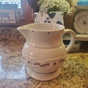 Large Longaberger All American 2 Quart Pitcher