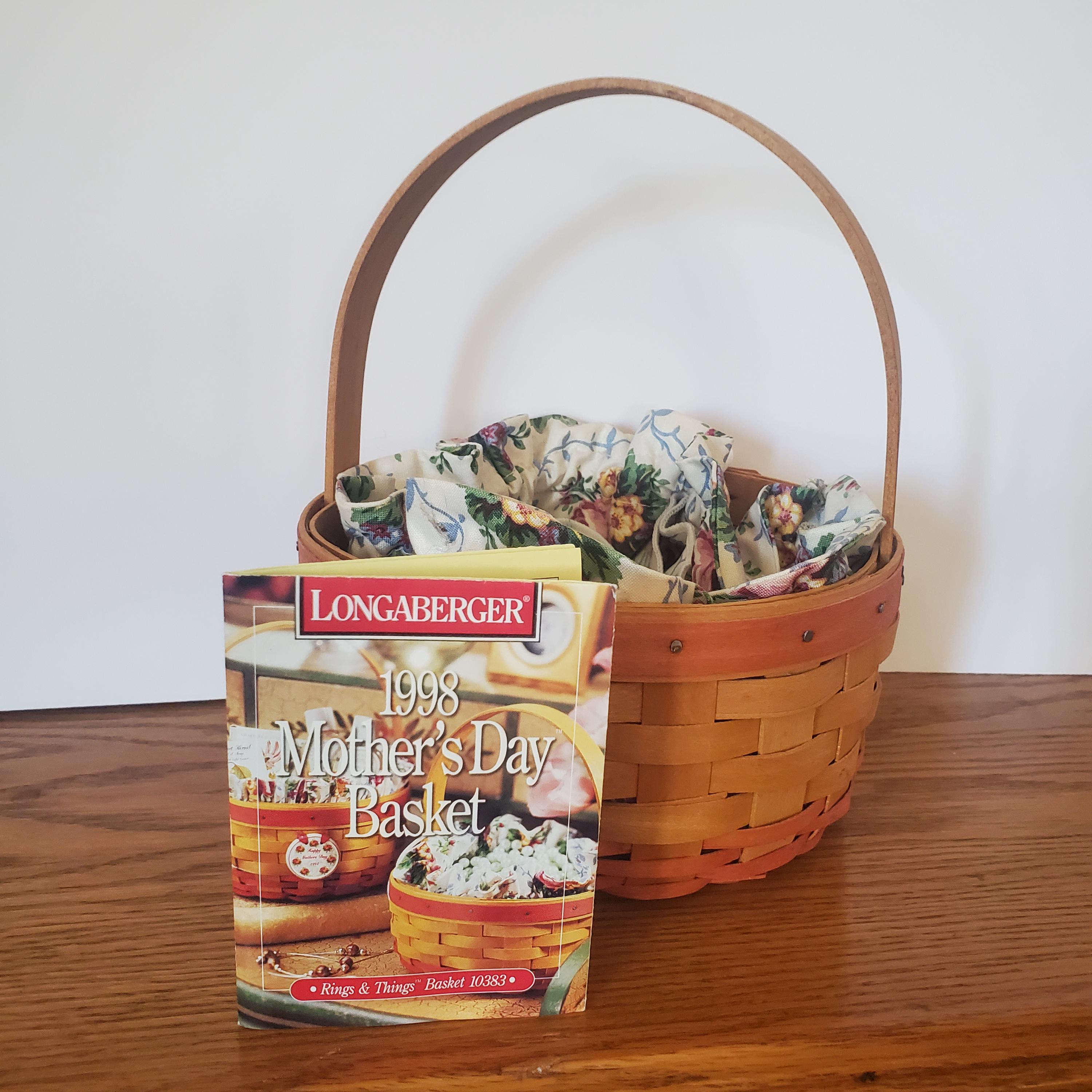 Longaberger Rings and Things Mother's Day Basket With Liner - Etsy