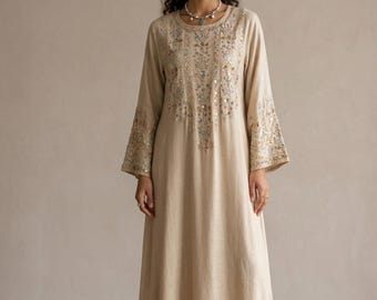 Jalabiya Jurk Vrouwen Dubai Abaya Eid Ramadan Borduurwerk Lange Bescheiden Maxi Jurk Kaftan Saudi Stijl Feestjurk 2026