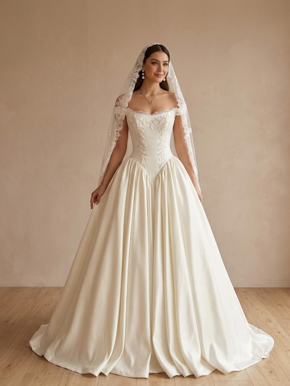 Customized Satin A Line Wedding Dress Strapless Bridal Gown Sleeveless Court Train Elegant Bride Dress